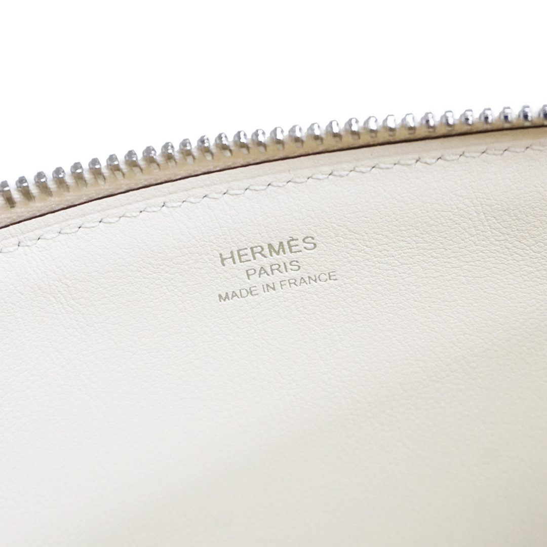 Hermes(エルメス)のエルメス バザール ヴィド トン サック PM インアンドアウト クラッチバッグ ポーチ ヴォースイフト レザー ナタ ホワイト 白 U刻印 箱付 HERMES（新品・未使用品） レディースのバッグ(クラッチバッグ)の商品写真