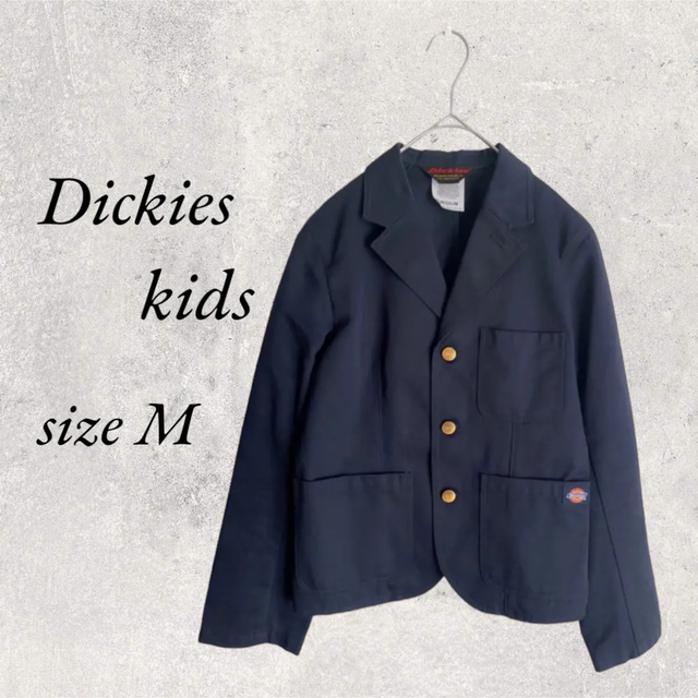 Dickies(ディッキーズ)のDickies  kids 金ボタン　紺ブレ　ジャケット　ブレザー　size M キッズ/ベビー/マタニティのキッズ服男の子用(90cm~)(ジャケット/上着)の商品写真