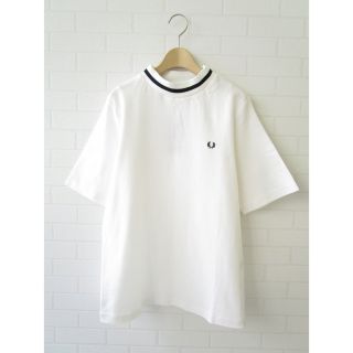 フレッドペリー(FRED PERRY)のフレッドペリー 刺しゅうロゴ リブモックネック半袖カットソー ゴルフウェア(シャツ/ブラウス(半袖/袖なし))