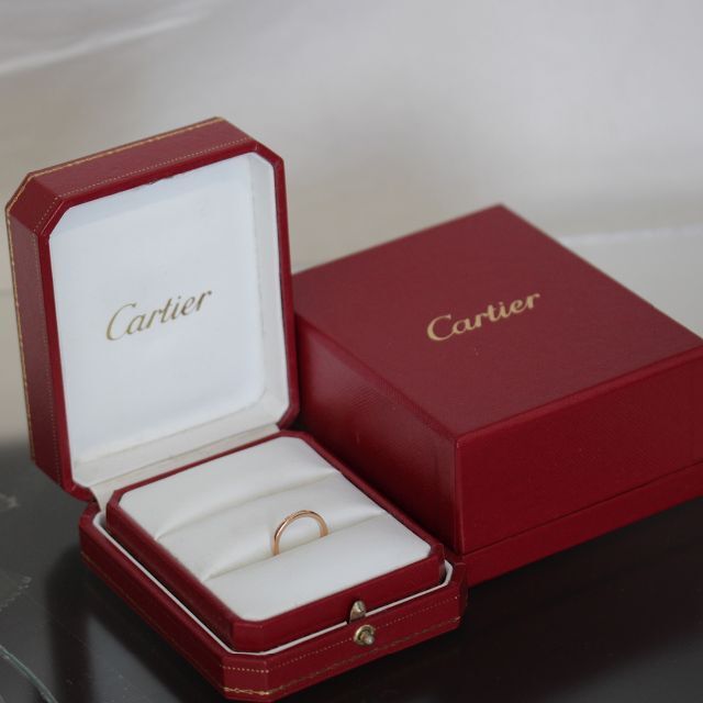Cartier(カルティエ)のカルティエ Cartier バレリーナ ダイヤ 3P リング 6号 K18PG レディースのアクセサリー(リング(指輪))の商品写真