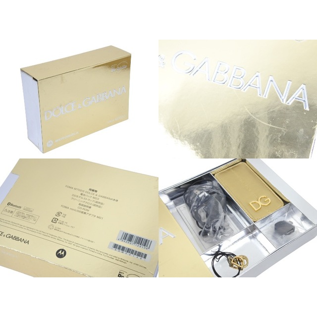 DOLCE&GABBANA ドルチェアンドガッバーナ Dolce&Gabbana × Motorola コラボ 携帯電話 ゴールド docomo  28180