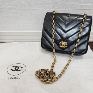 CHANEL - ヴィンテージシャネル⭐CHANEL⭐Vステッチマトラッセチェーン ...