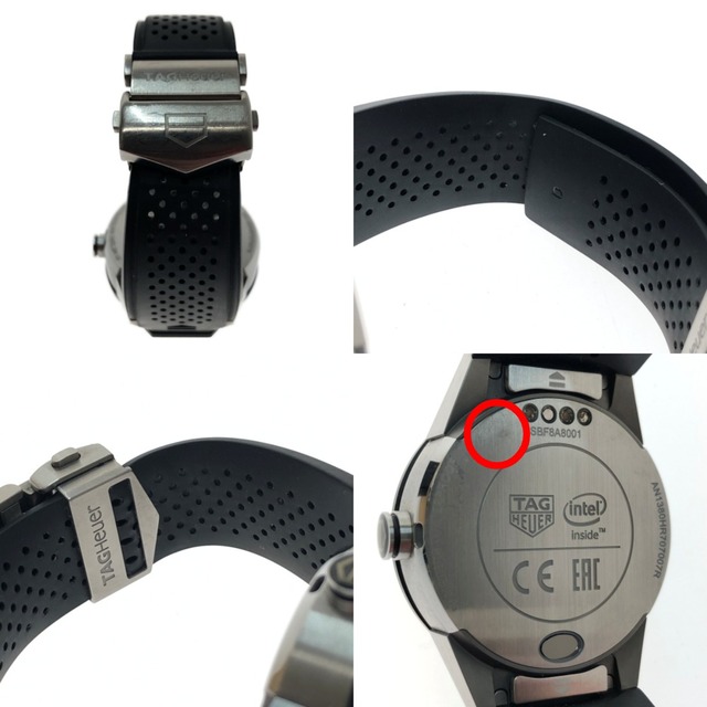 □□TAG HEUER タグホイヤー 腕時計 スマートウォッチ  コネクテッド モジュラー 45  ラバー ブラック SBF8A8001