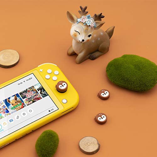 Switch ジョイコンカバー 犬 鹿 エンタメ/ホビーのゲームソフト/ゲーム機本体(その他)の商品写真