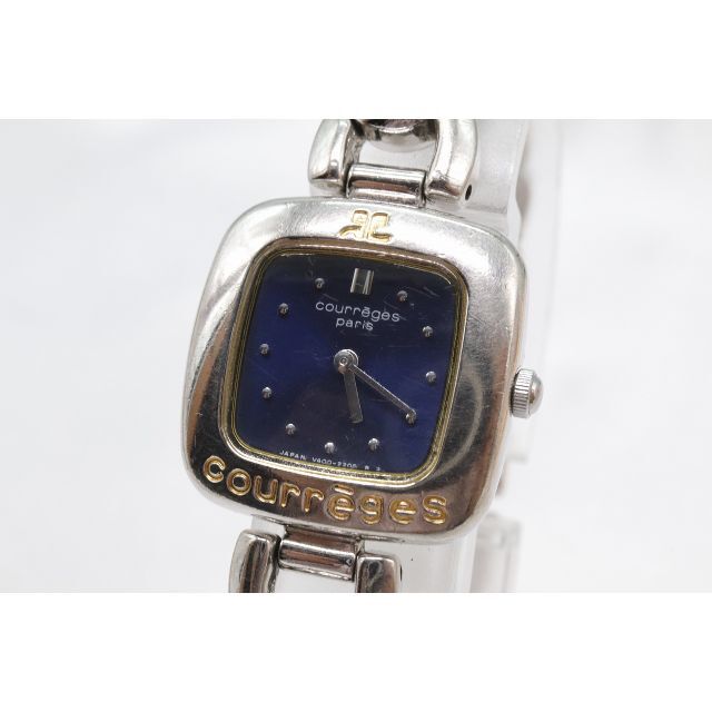 Courreges(クレージュ)の【W37-62】動作品 電池交換済 クレージュ 腕時計 V400-5660 レディースのファッション小物(腕時計)の商品写真