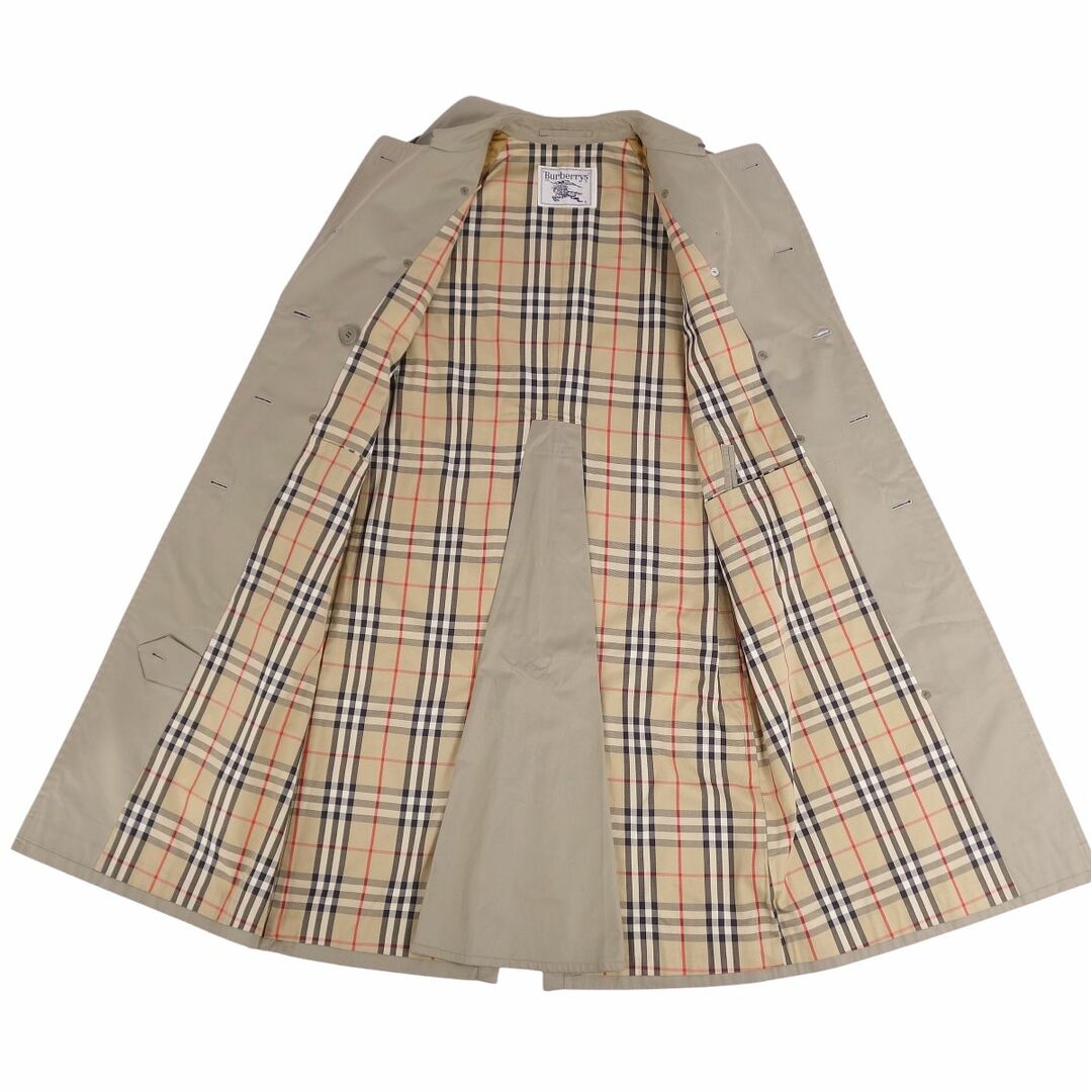 BURBERRY BLACK LABEL(バーバリーブラックレーベル)のVintage バーバリー Burberrys コート トレンチコート 裏チェック ベルト付き アウター レディース 11AB3(M相当) カーキベージュ レディースのジャケット/アウター(トレンチコート)の商品写真