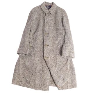 バーバリー(BURBERRY)の50's Vintage バーバリー Burberrys コート 英国製 ステンカラーコート バルマカーンコート ウール ツイード アウター メンズ M相当 カーキベージュ(ステンカラーコート)