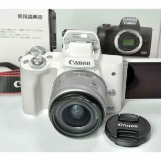 Canon ミラーレスカメラ♫ EOS Kiss M 標準ズームレンズ付き | www