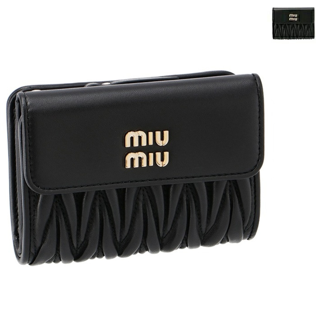 ミュウミュウ MIU MIU 財布 二つ折り マテラッセ 折りたたみ 二つ折り財布 5ML002 2FPP | フリマアプリ ラクマ