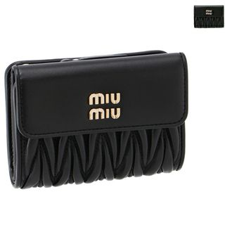 ミュウミュウ(miumiu)のミュウミュウ MIU MIU 財布 二つ折り マテラッセ 折りたたみ 二つ折り財布 5ML002 2FPP (財布)