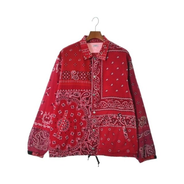 Old Park ブルゾン(その他) M 赤x白x黒(ペイズリー) 【古着】【中古