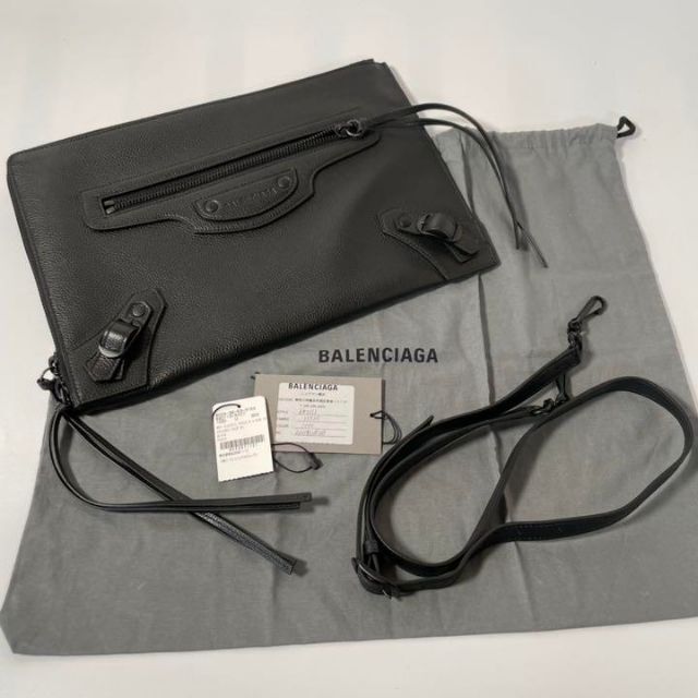 未使用 BALENCIAGA ショルダーバッグ 2way クラッチバッグ