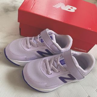 ニューバランス(New Balance)のニューバランス　スニーカー　キッズ　ベビー　靴　子ども　NB パープル　(スニーカー)