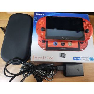 プレイステーションヴィータ(PlayStation Vita)のVita Wi-Fiモデル PCH-2000ZA26 本体 一式 中古(携帯用ゲーム機本体)