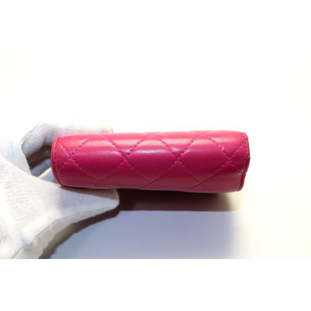 シャネル キャビアスキン マトラッセ 3つ折り財布□03mp02217399