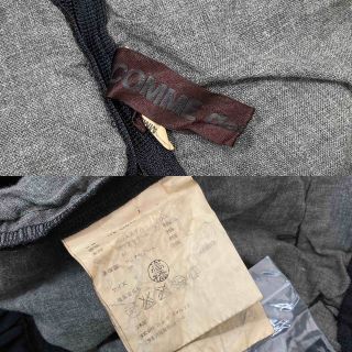 COMME des GARCONS 縮絨 切替デザインフリルワンピース 黒S