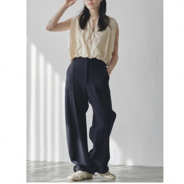 TODAYFUL Drawstring Wool Pants ネイビー | robaticschool.com