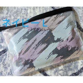 新品　ベルシア　リブステッチ　ネイビー　L(レギンス/スパッツ)