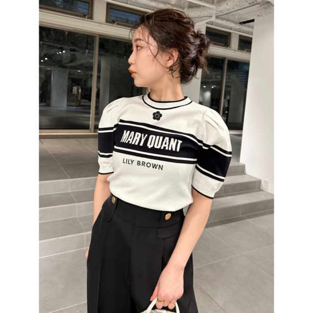 LILY BROWN×MARY QUANT】ニットプルオーバー マリクワ 【サイズ交換