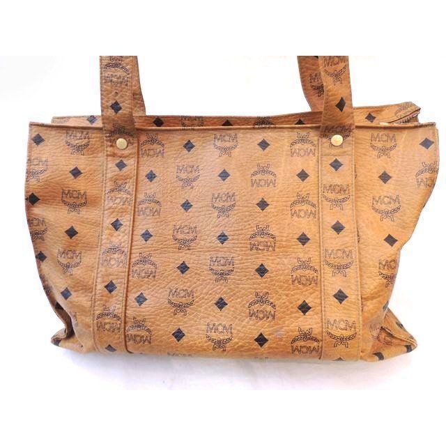 マリナボーダー MCM エムシーエム トートバッグ ロゴ キャメル