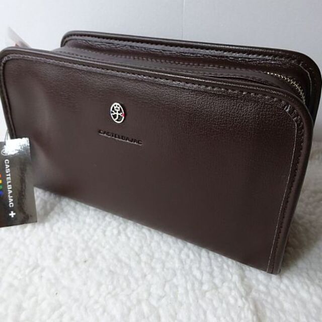 新品本物】CASTELBAJAC セカンドバッグ/チョコ ¥16,500- 大人気 www