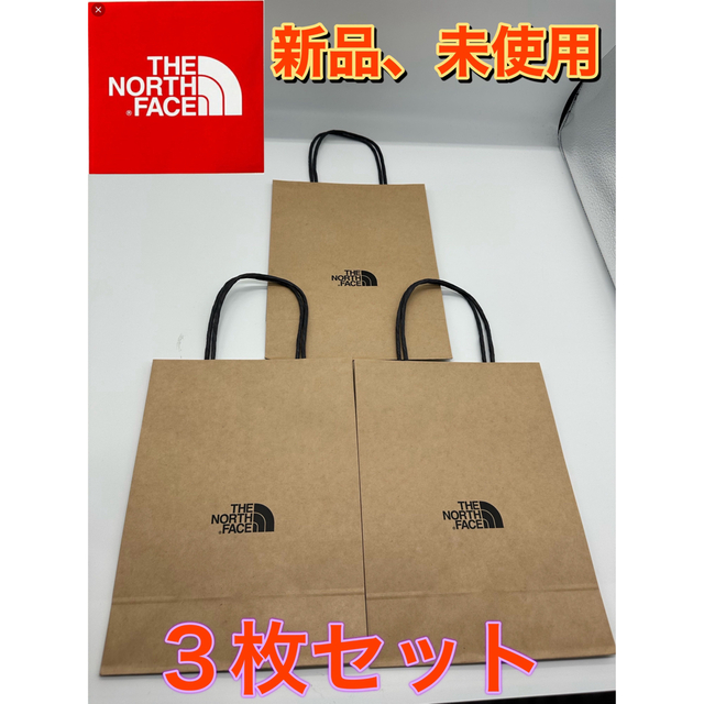THE NORTH FACE(ザノースフェイス)のノースフェイス ショップ袋 紙袋　3枚セット レディースのバッグ(ショップ袋)の商品写真
