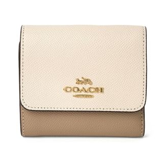 コーチ(COACH)の新品 コーチ COACH 3つ折り財布 SMALL TRIFOLD WALLET チョークマルチ(財布)