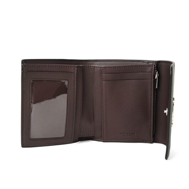 在庫有り お買い得 新品 コーチ COACH 3つ折り財布 SMALL TRIFOLD WALLET グラファイト/ブラック - 財布
