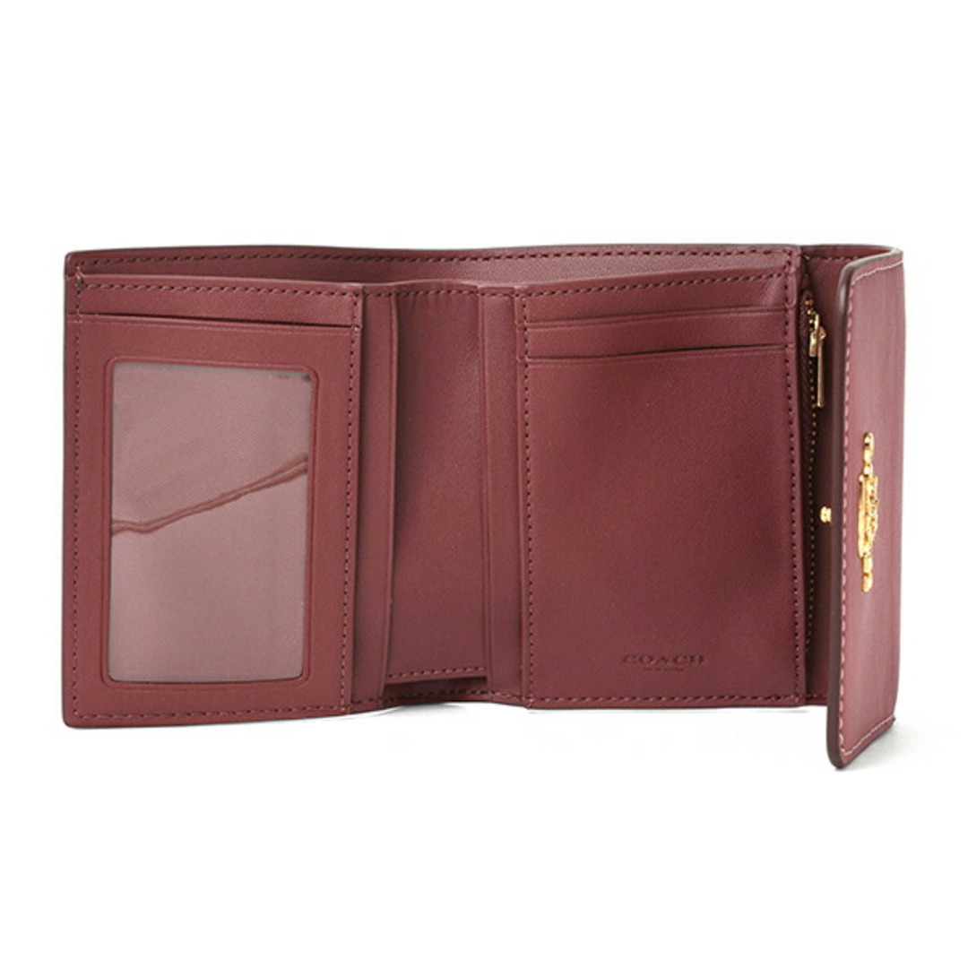 COACH(コーチ)の新品 コーチ COACH 3つ折り財布 SMALL TRIFOLD WALLET ブラウン/ピンク レディースのファッション小物(財布)の商品写真