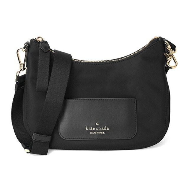 ナイロンファスナー式開閉内側新品 ケイトスペード kate spade ショルダーバッグ THE LITTELE BETTER CROSSBODY BAG ブラック