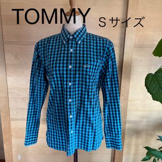 トミー(TOMMY)のTOMMY Ｓサイズギンガムチェックシャツ　水色(シャツ)