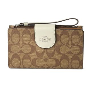 コーチ(COACH)の新品 コーチ COACH 長財布 TECH WALLET カーキ/ライトセージ(財布)