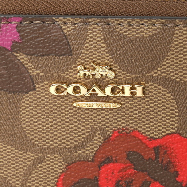 COACH(コーチ)の新品 コーチ COACH 長財布 LONG ZIP AROUND WALLET カーキマルチ レディースのファッション小物(財布)の商品写真