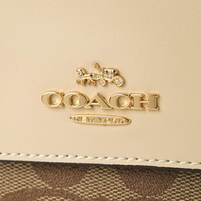 COACH(コーチ)の新品 コーチ COACH 3つ折り財布 SMALL TRIFOLD WALLET カーキ/アイボリー レディースのファッション小物(財布)の商品写真