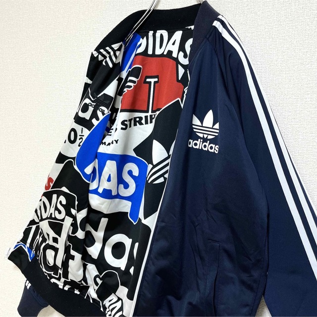 adidas アディダス ブルゾン トラックトップ リバーシブル 総柄