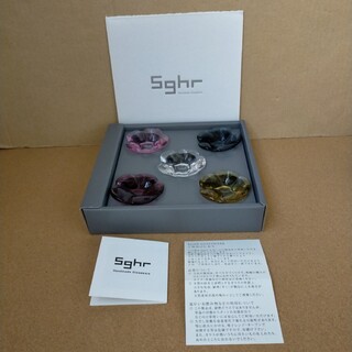 Sghr - 未使用 Sghr スガハラ ガラス 花の箸置き 5個セット