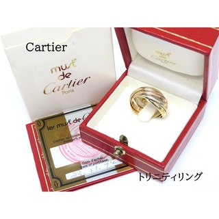 Cartier - Cartier カルティエ 750スリーカラー トリニティリング 5連 