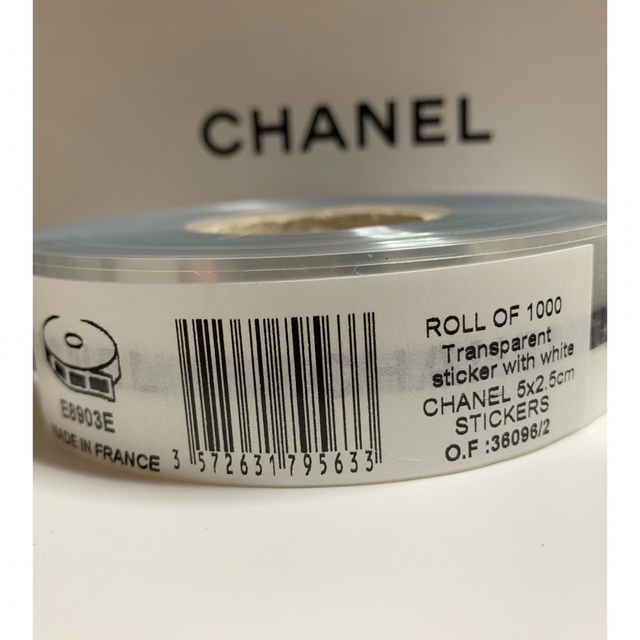 CHANEL(シャネル)のCHANEL クリアステッカー 20枚 インテリア/住まい/日用品のオフィス用品(ラッピング/包装)の商品写真