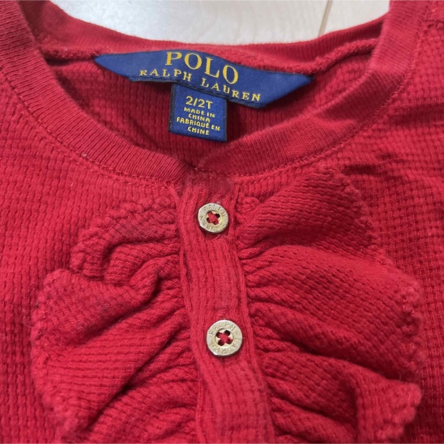 POLO RALPH LAUREN(ポロラルフローレン)のポロラルフローレン　ロンT 2T 90cm キッズ/ベビー/マタニティのキッズ服女の子用(90cm~)(Tシャツ/カットソー)の商品写真