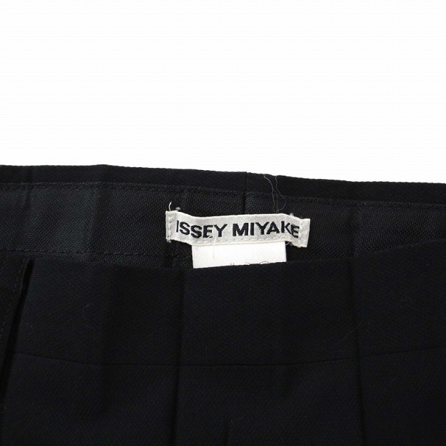 ISSEY MIYAKE(イッセイミヤケ)のイッセイミヤケ プリーツスカート ロング マキシ M 黒 ブラック レディースのスカート(ロングスカート)の商品写真