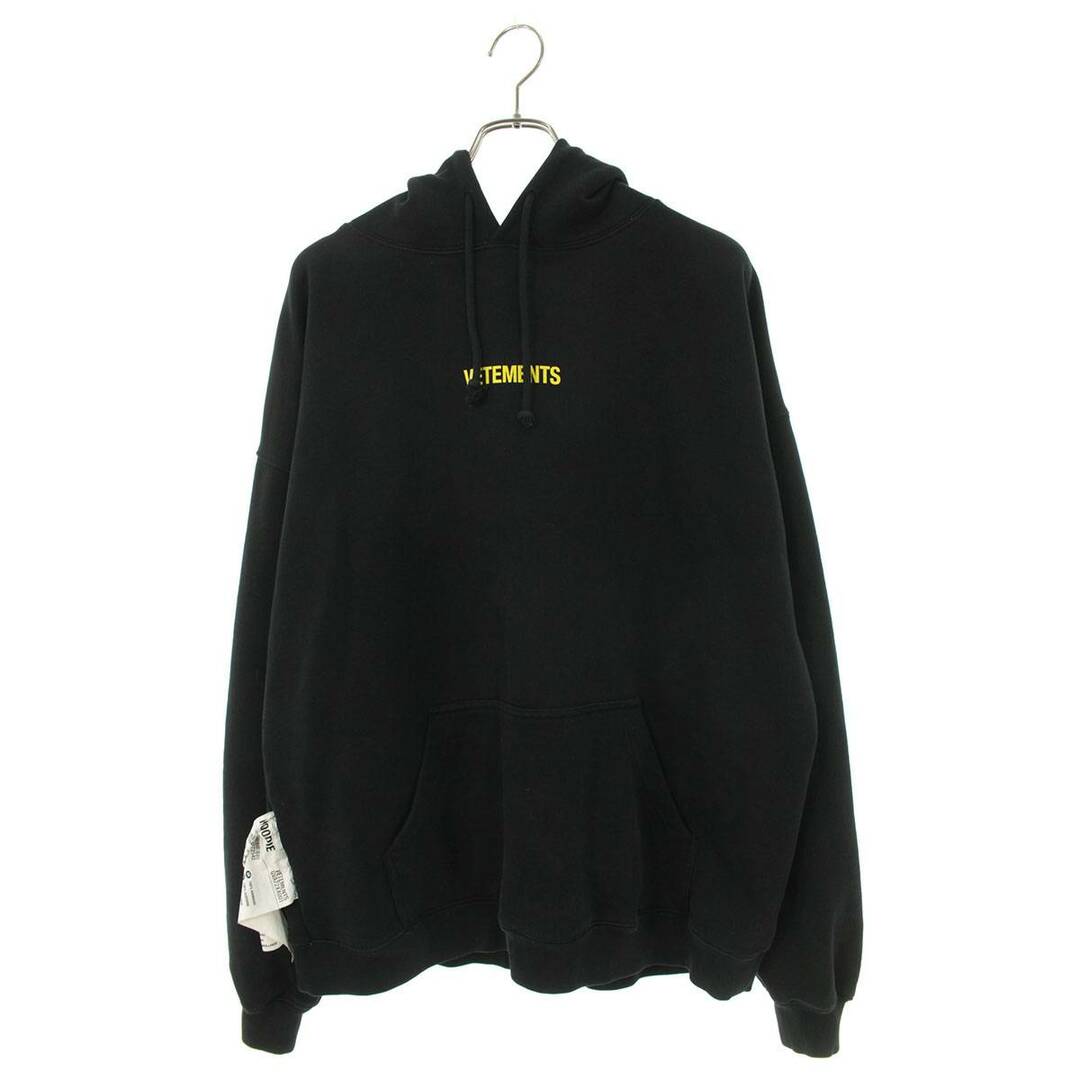 VETEMENTS【ヴェトモン】 22SS UE52TR380X ロゴレーベルプルオーバーパーカー パーカー メンズ ※8/19～24  発送・問い合わせ遅延