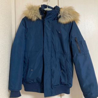 トミーヒルフィガー(TOMMY HILFIGER)の超美品★ トミーヒルフィガー　フード付ダウンジャケット　メンズ(ダウンジャケット)