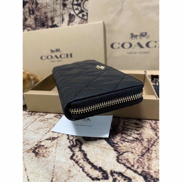 新品未使用 コーチ COACH F53637 長財布 ブラック - 長財布