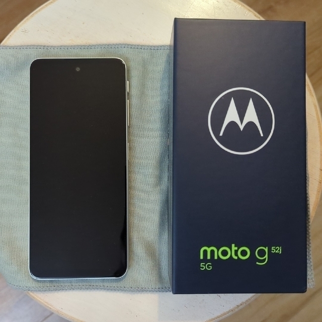 ANDROID(アンドロイド)のらっちょ様専用　motorola moto g52j 5G パールホワイト スマホ/家電/カメラのスマートフォン/携帯電話(スマートフォン本体)の商品写真