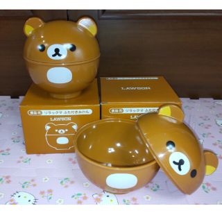 新品・未使用　リラックマ　ふた付きおわん　2個セット(食器)