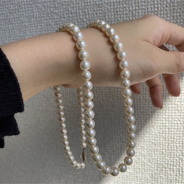 ジュエリーマキ - 【K18】昭和レトロ 6mm パールネックレス アコヤ