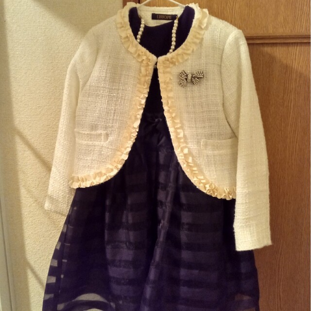 １２０サイズ　ワンピ　ジャケット２点セット キッズ/ベビー/マタニティのキッズ服女の子用(90cm~)(ドレス/フォーマル)の商品写真