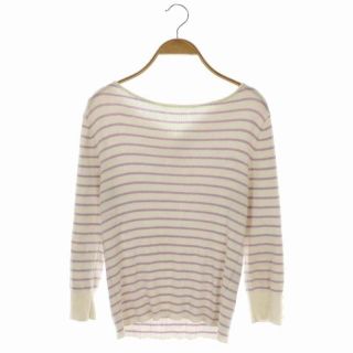 トッカ(TOCCA)のトッカ STRIPES KNIT ニット カットソー ボーダー 七分袖 M(ニット/セーター)