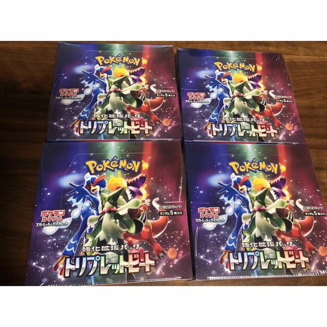 ポケモンカード トリプレットビート 4BOX シュリンク付きの通販 by ぽ
