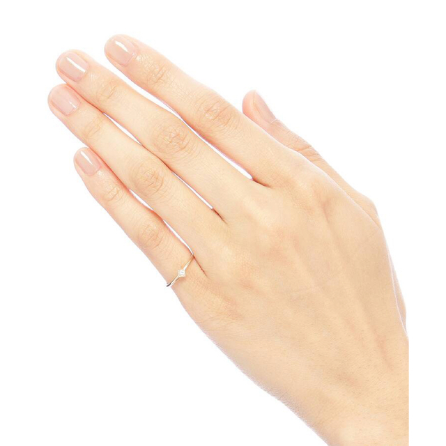 COCOSHNIK(ココシュニック)のココシュニック ダイヤモンド ピンキーリング レディースのアクセサリー(リング(指輪))の商品写真